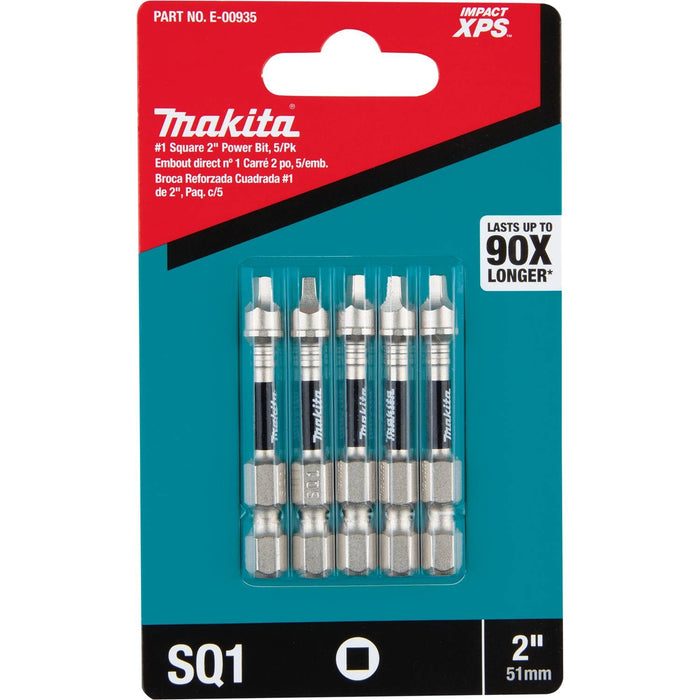 Makita (E - 00935) Impact XPS® 1 Square 2" Power Bit, 5/pk - Pacific Power Tools