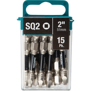 Makita (E - 01052) Impact XPS® 2 Square 2" Power Bit, 15/pk - Pacific Power Tools