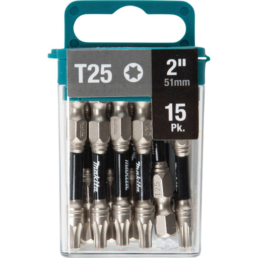 Makita (E - 01074) Impact XPS® T25 Torx 2" Power Bit, 15/pk - Pacific Power Tools