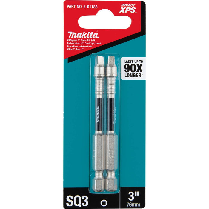 Makita (E - 01183) Impact XPS® 3 Square 3" Power Bit, 2/pk - Pacific Power Tools