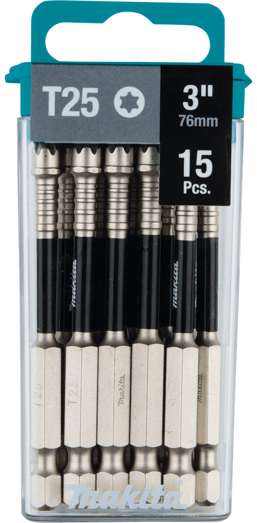 Makita (E - 01270) Impact XPS® T25 Torx 3" Power Bit, 15/pk - Pacific Power Tools