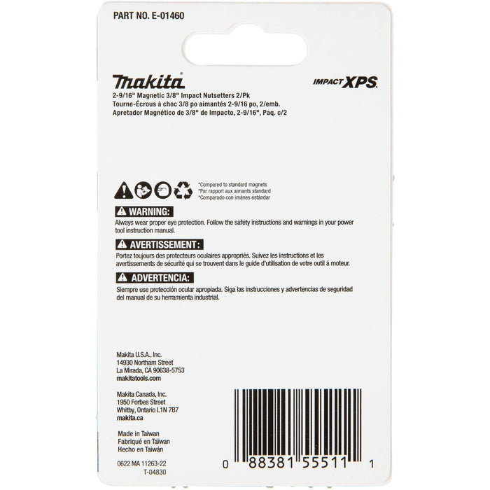 Makita (E - 01460) Impact XPS® 2 - 9/16" Magnetic 3/8" Nutsetter, 2/pk - Pacific Power Tools