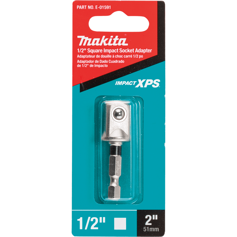 Makita (E - 01591) Impact XPS® 1/2" Square 2" Socket Adapter - Pacific Power Tools