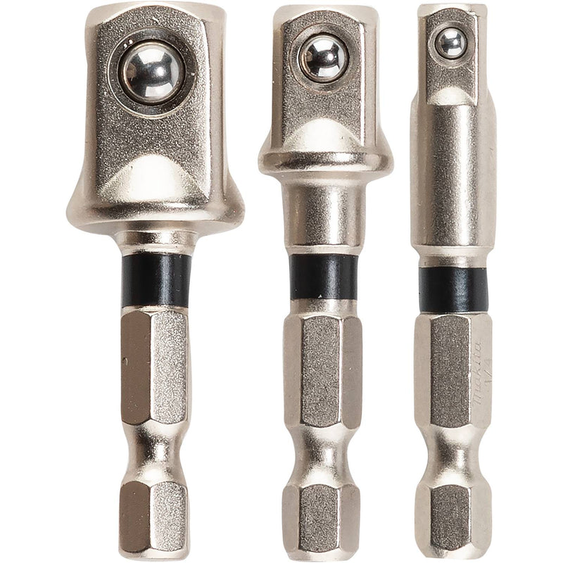 Makita (E - 01600) Impact XPS® 3 Pc. Square 2" Socket Adapter Set, 1/4", 3/8" and 1/2" - Pacific Power Tools