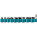 Makita (E - 01672) Impact XPS® 10 Pc. 3/8" Drive 6 - Point SAE Impact Socket Set w/ Standard Socket Adapter - Pacific Power Tools
