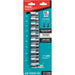 Makita (E - 01688) Impact XPS® 10 Pc. 3/8" Drive 6 - Point Metric Impact Socket Set w/ Standard Socket Adapter - Pacific Power Tools