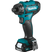 Makita (FD10R1) 12V max CXT® Lithium - Ion Cordless 1/4" Hex Screwdriver Kit, 2 - speed, var. spd., L.E.D. Light, case (2.0Ah) - Pacific Power Tools