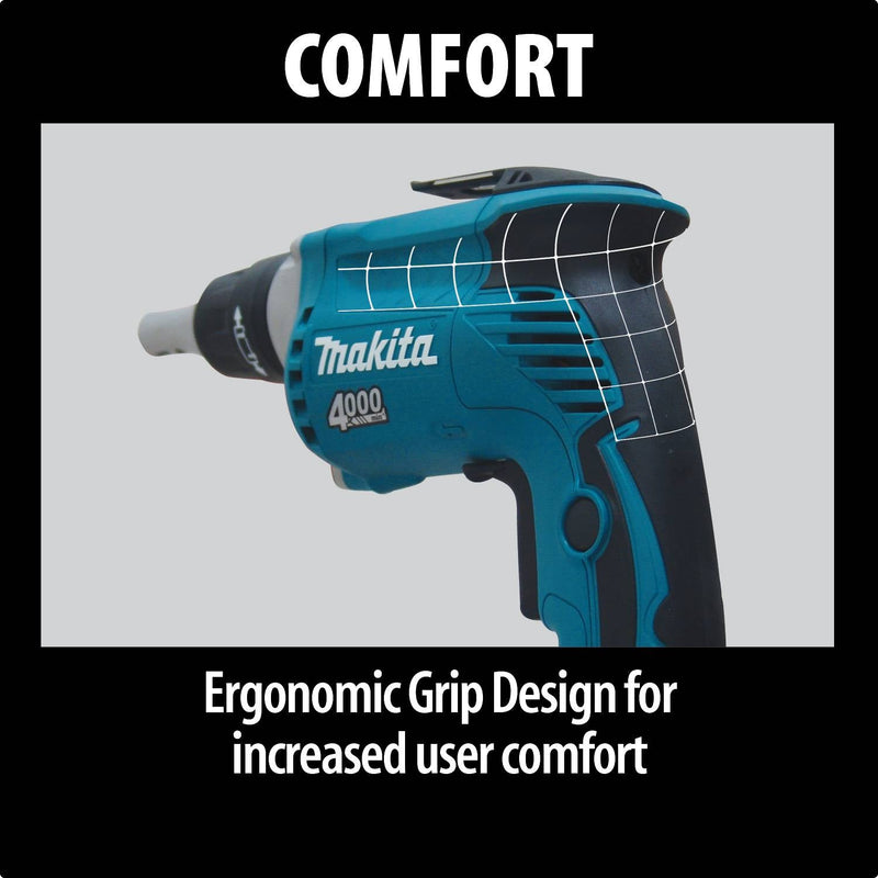 Makita (FS2701) Screwdriver, 6 AMP, 0 - 2,500 RPM, var. spd., reversible, L.E.D. Light, 6 stage adjustable torque settings - Pacific Power Tools