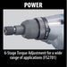 Makita (FS2701) Screwdriver, 6 AMP, 0 - 2,500 RPM, var. spd., reversible, L.E.D. Light, 6 stage adjustable torque settings - Pacific Power Tools