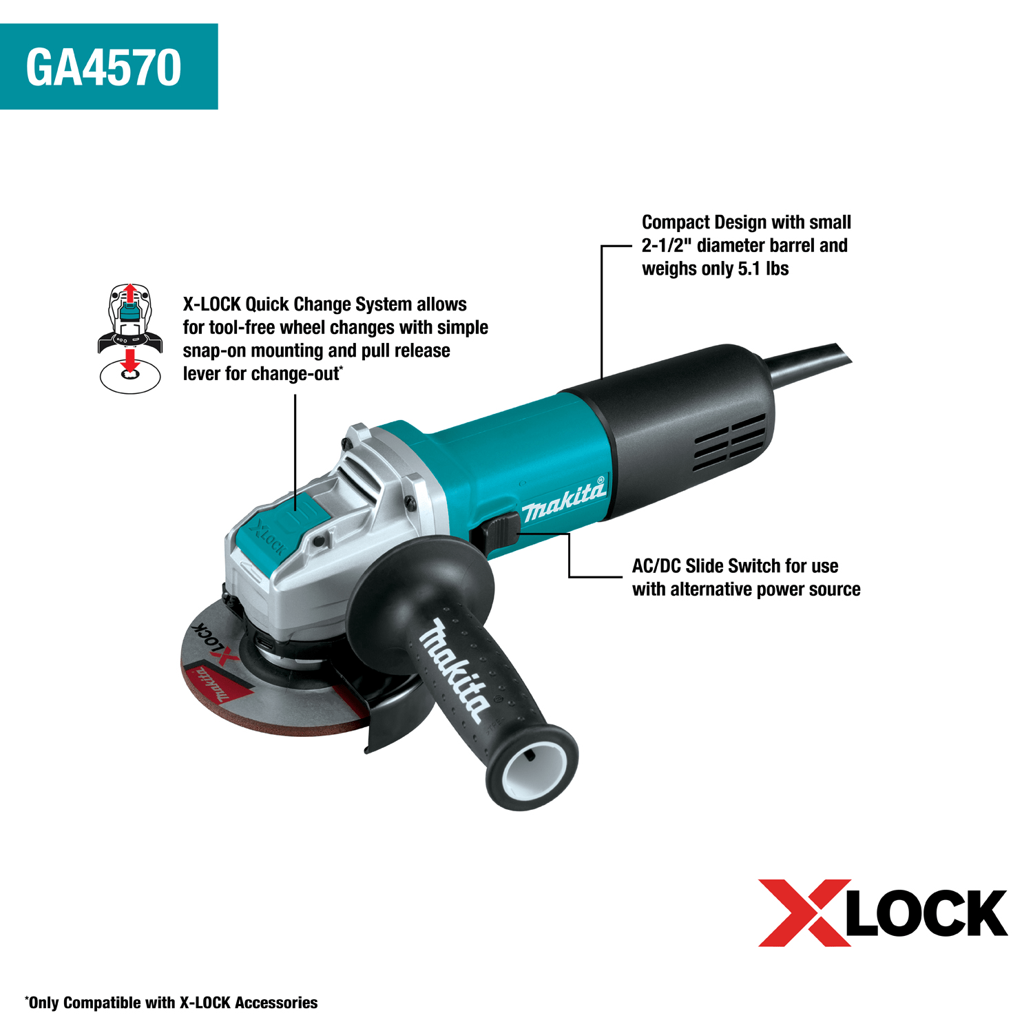 Makita (GA4570 - R) 4 - 1/2