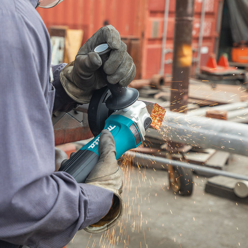 Makita (GA5052) 4 - 1/2" / 5" Paddle Switch Angle Grinder, with AC/DC Switch - Pacific Power Tools
