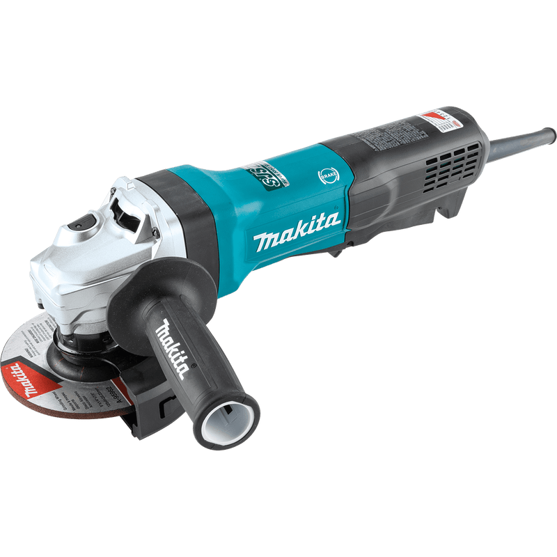 Makita (GA5093) 5" SJS™II High‑Power Angle Grinder, Paddle Switch, w/Brake - Pacific Power Tools