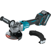 Makita (GAG01M1) 40V max XGT® Brushless Cordless 4 - 1/2” / 5" Angle Grinder Kit, electric brake, no lock - off, lock - on, bag, with one battery (4.0Ah) - Pacific Power Tools