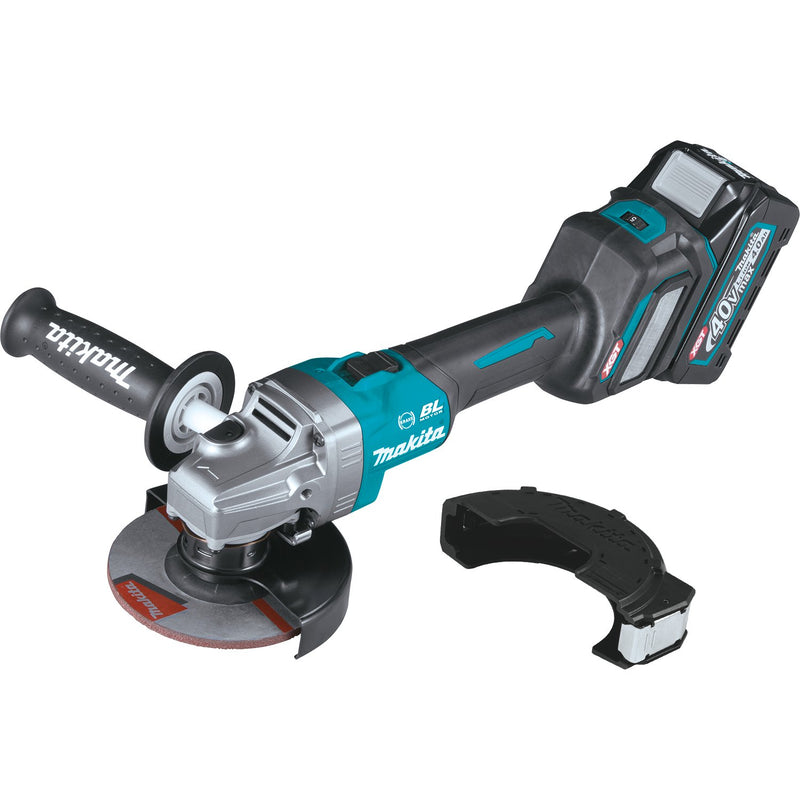 Makita (GAG04M1) 40V max XGT® Brushless 4‑1/2” / 5" Angle Grinder Kit, w/Electric Brake, AWS® Capable (4.0Ah) - Pacific Power Tools