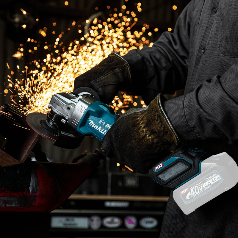 Makita (GAG04Z) 40V max XGT® Brushless 4‑1/2” / 5" Angle Grinder, w/Electric Brake, AWS® Capable (Tool Only) - Pacific Power Tools