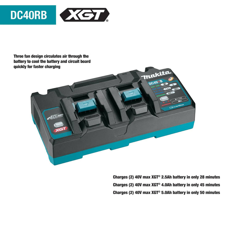 Makita (GCV02PMU) 40V max XGT® Brushless 2.1 Gallon HEPA Filter Dry Dust Extractor Kit (4.0Ah) - Pacific Power Tools