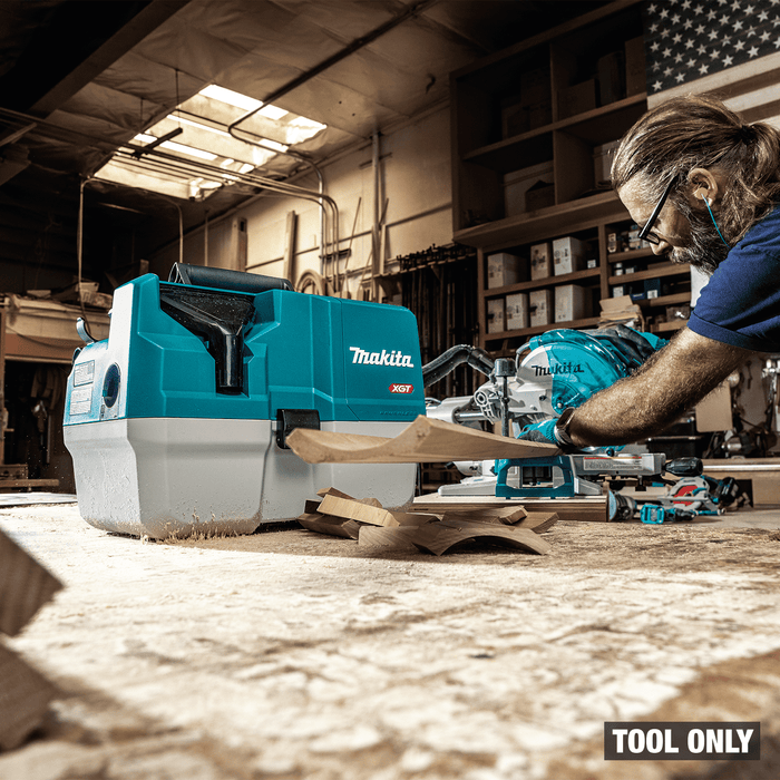 Makita (GCV14Z) 40V max XGT® Brushless 2 Gallon HEPA Filter Portable Wet/Dry Dust Extractor/Vacuum (Tool Only) - Pacific Power Tools