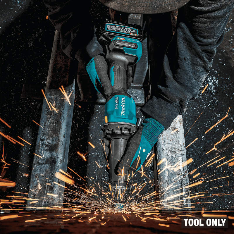 Makita (GDG02Z) 40V max XGT® 1/4" Paddle Switch Die Grinder, Variable Speed, with Electric Brake (Tool Only) - Pacific Power Tools
