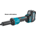 Makita (GDG02Z) 40V max XGT® 1/4" Paddle Switch Die Grinder, Variable Speed, with Electric Brake (Tool Only) - Pacific Power Tools