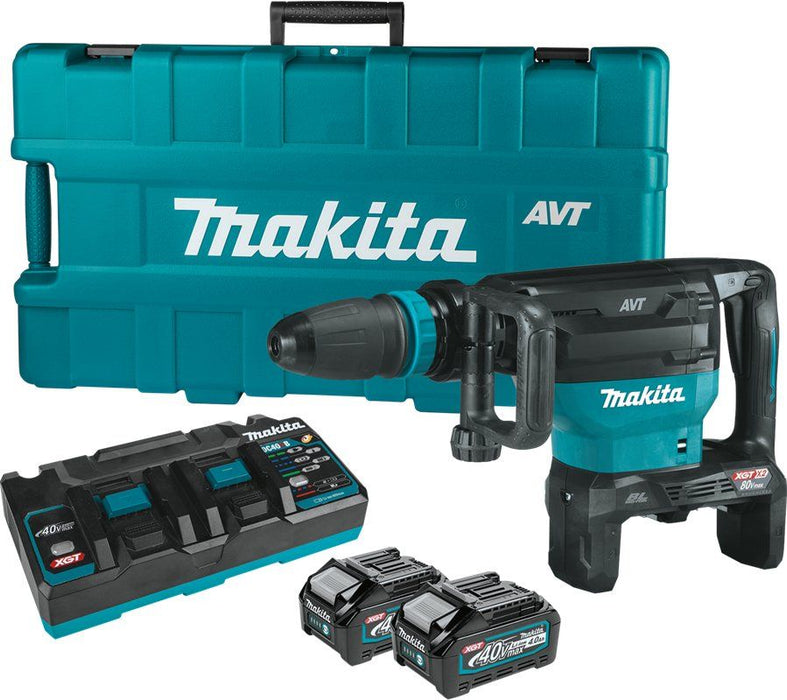 Makita (GMH02PM) 80V max (40V max X2) XGT® Brushless 28 lb. AVT® Demolition Hammer Kit - Pacific Power Tools