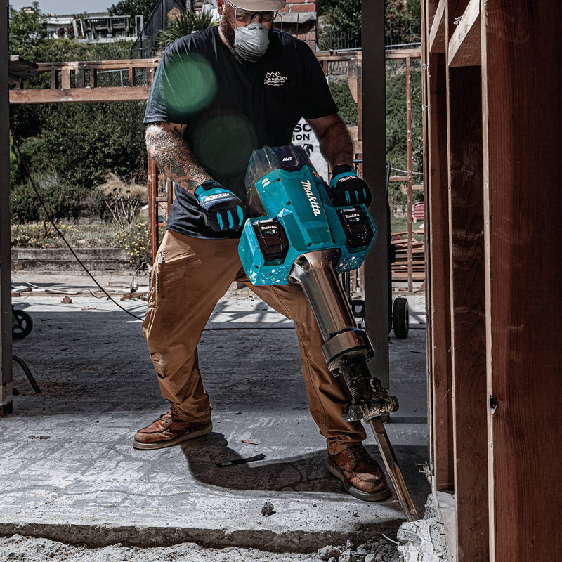Makita (GMH04PL4X) 80V max (40V max X2) XGT® Brushless 70 lb. 1‑1/8" Hex AVT® Breaker Hammer Kit, AWS® Capable (8.0Ah) - Pacific Power Tools