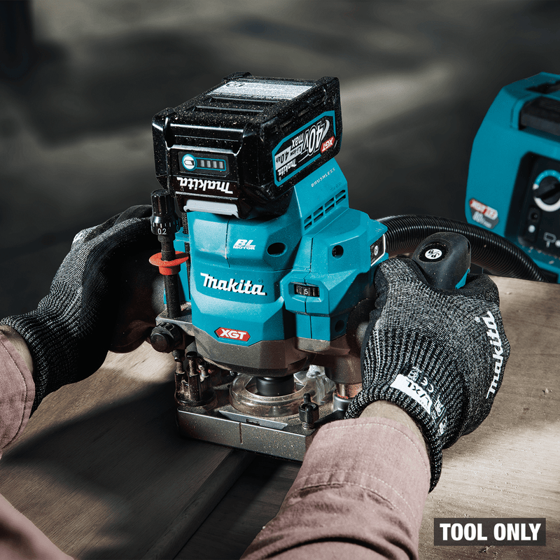 Makita (GPR01Z) 40V max XGT® Brushless 2 - 1/4 HP* Plunge Router (Tool Only) - Pacific Power Tools