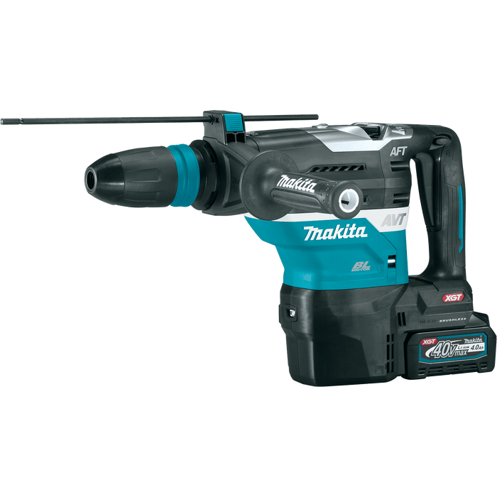 Makita (GRH05M1) 40V max XGT® Brushless 1 - 9/16" AVT® Rotary Hammer Kit, accepts SDS - MAX bits, AFT®, AWS® Capable, case, with one battery (4.0Ah) - Pacific Power Tools