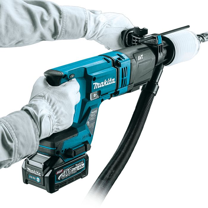 Makita (GRH07M1) 40V max XGT® Brushless 1 - 1/8" AVT® Rotary Hammer (D - Handle) Kit, accepts SDS - PLUS bits, AFT®, AWS® Capable, with one battery (4.0Ah) - Pacific Power Tools