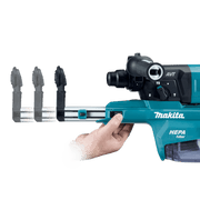Makita (GRH07M1W) 40V max XGT® Brushless 1 - 1/8" SDS - PLUS AVT® Rotary Hammer (D - Handle) Kit w/ Dust Extractor, AFT®, AWS® Capable (4.0Ah) - Pacific Power Tools