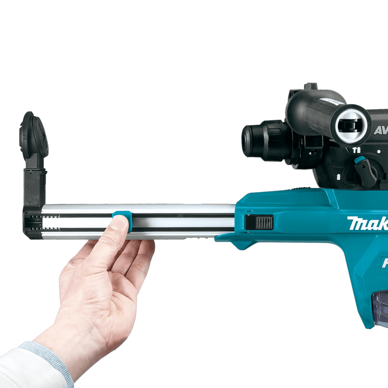 Makita (GRH07M1W) 40V max XGT® Brushless 1 - 1/8" SDS - PLUS AVT® Rotary Hammer (D - Handle) Kit w/ Dust Extractor, AFT®, AWS® Capable (4.0Ah) - Pacific Power Tools