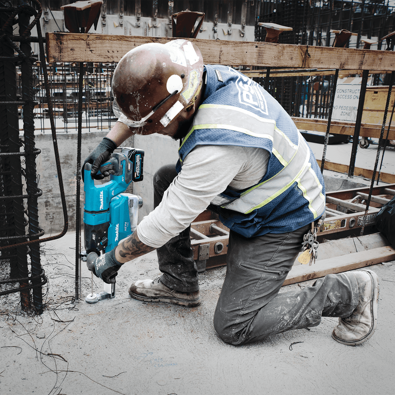 Makita (GRH07M1W) 40V max XGT® Brushless 1 - 1/8" SDS - PLUS AVT® Rotary Hammer (D - Handle) Kit w/ Dust Extractor, AFT®, AWS® Capable (4.0Ah) - Pacific Power Tools