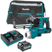 Makita (GRH10D1W) 40V max XGT® Brushless 13/16" SDS - PLUS AVT® Rotary Hammer Kit w/ Dust Extractor, AFT®, AWS® Capable (2.5Ah) - Pacific Power Tools