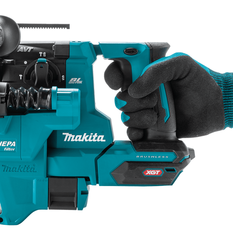 Makita (GRH10D1W) 40V max XGT® Brushless 13/16" SDS - PLUS AVT® Rotary Hammer Kit w/ Dust Extractor, AFT®, AWS® Capable (2.5Ah) - Pacific Power Tools