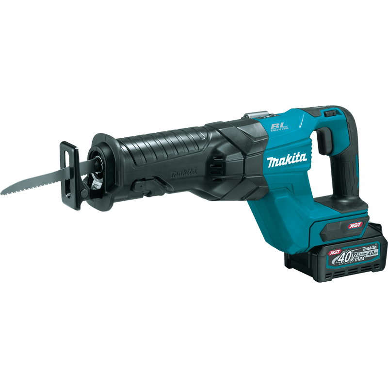Makita (GRJ01M1) 40V max XGT® Brushless Cordless Recipro Saw Kit, bag, with one battery (4.0Ah) - Pacific Power Tools