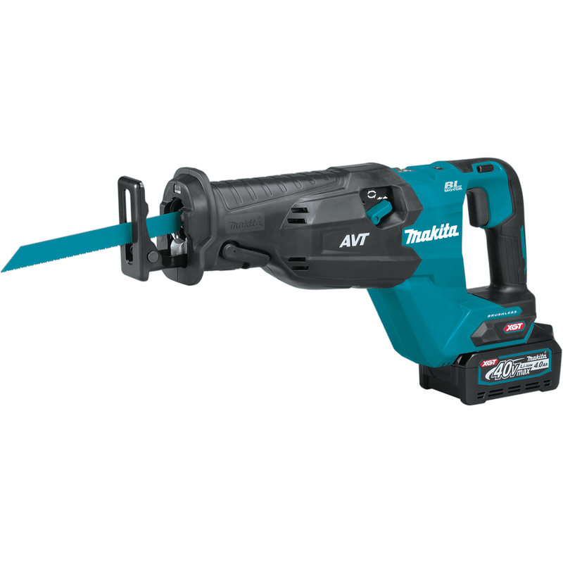 Makita (GRJ02M1) 40V max XGT® Brushless AVT® Orbital Reciprocating Saw Kit, with one battery (4.0Ah) - Pacific Power Tools