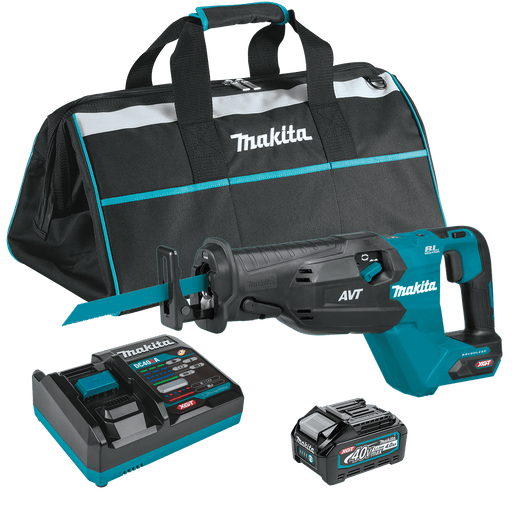 Makita (GRJ02M1) 40V max XGT® Brushless AVT® Orbital Reciprocating Saw Kit, with one battery (4.0Ah) - Pacific Power Tools