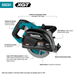 Makita (GSC01M1) 40V max XGT® Brushless 7 - 1/4" Metal Cutting Saw Kit, w/ Electric Brake and Chip Collector (4.0Ah) - Pacific Power Tools