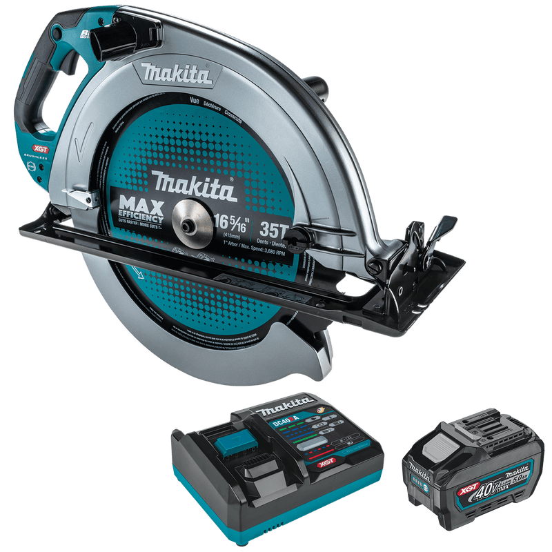 Makita (GSH06T1) 40V max XGT® Brushless 16‑5/16" Circular Saw Kit, AWS Capable (5.0Ah) - Pacific Power Tools