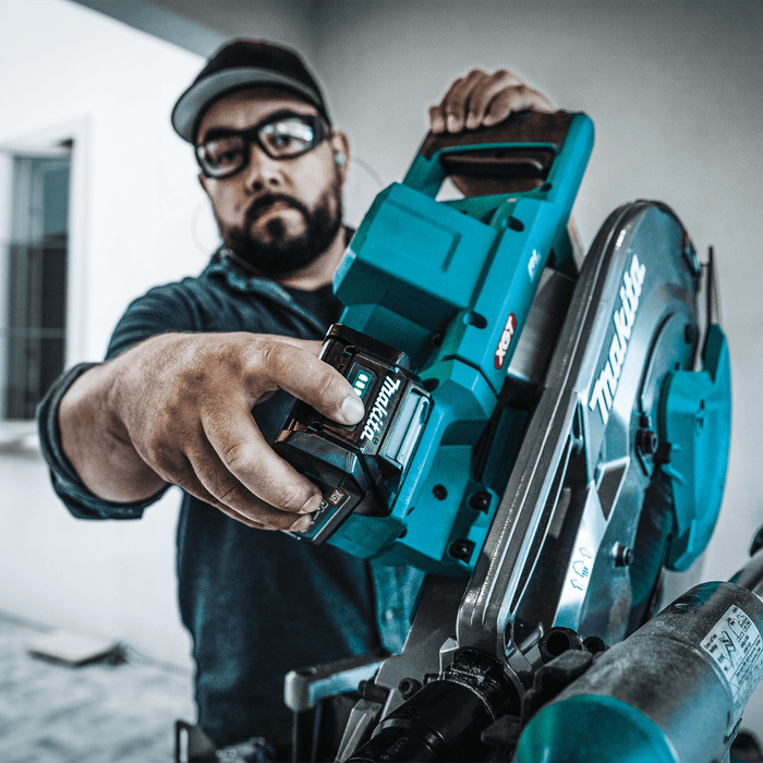 Makita (GSL04M1) 40V max XGT® Brushless 12" Dual - Bevel Sliding Compound Miter Saw Kit, AWS® Capable (4.0Ah) - Pacific Power Tools