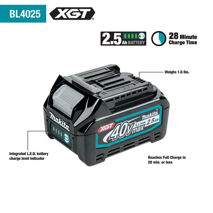 Makita (GTR01D1) 40V max XGT® Brushless Compact Router Kit (2.5Ah) - Pacific Power Tools