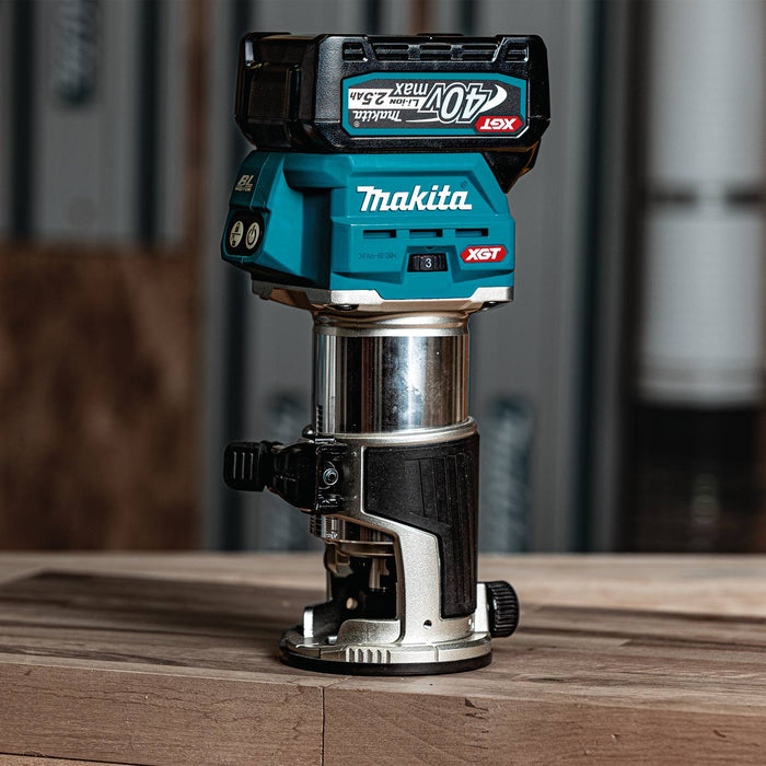 Makita (GTR01D1) 40V max XGT® Brushless Compact Router Kit (2.5Ah) - Pacific Power Tools