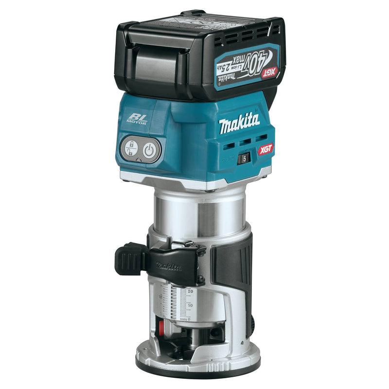 Makita (GTR01D1) 40V max XGT® Brushless Compact Router Kit (2.5Ah) - Pacific Power Tools