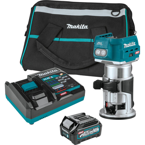 Makita (GTR01D1) 40V max XGT® Brushless Compact Router Kit (2.5Ah) - Pacific Power Tools