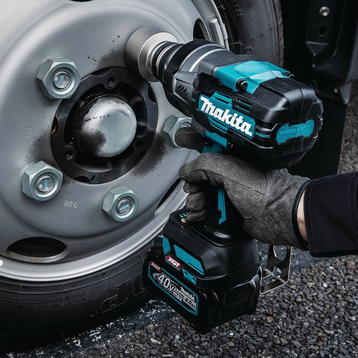 Makita (GWT01D) 40V max XGT® Brushless 4 - Speed High - Torque 3/4" Sq. Drive Impact Wrench Kit w/ Friction Ring Anvil (2.5Ah) - Pacific Power Tools