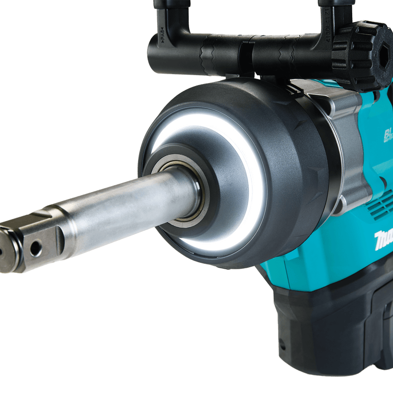 Makita (GWT10T) 40V max XGT® Brushless 4‑Sp. High‑Torque 1" Sq. Drive D‑Handle Extended Anvil Impact Wrench kit w/ Friction Ring (5.0Ah) - Pacific Power Tools
