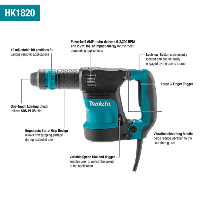 Makita (HK1820) SDS PLUS Power Scraper - Pacific Power Tools