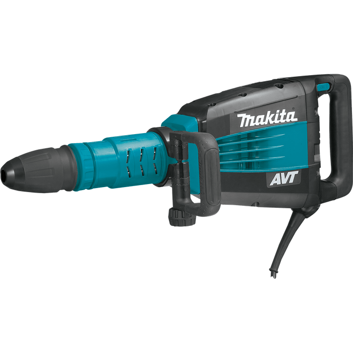 Makita (HM1214C) 27 lb. AVT® Demolition Hammer, accepts SDS - MAX bits, case (w/ wheels) - Pacific Power Tools