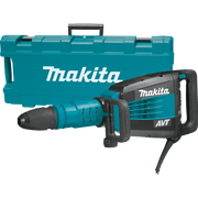 Makita (HM1214C) 27 lb. AVT® Demolition Hammer, accepts SDS - MAX bits, case (w/ wheels) - Pacific Power Tools