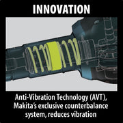 Makita (HM1317CB) 42 lb. AVT® Demolition Hammer, accepts 1‑1/8" Hex bits - Pacific Power Tools