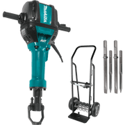 Makita (HM1812X3) 70 lb. Advanced AVT® Breaker Hammer, 1 - 1/8" Hex, 4 - piece steel set, premium cart - Pacific Power Tools